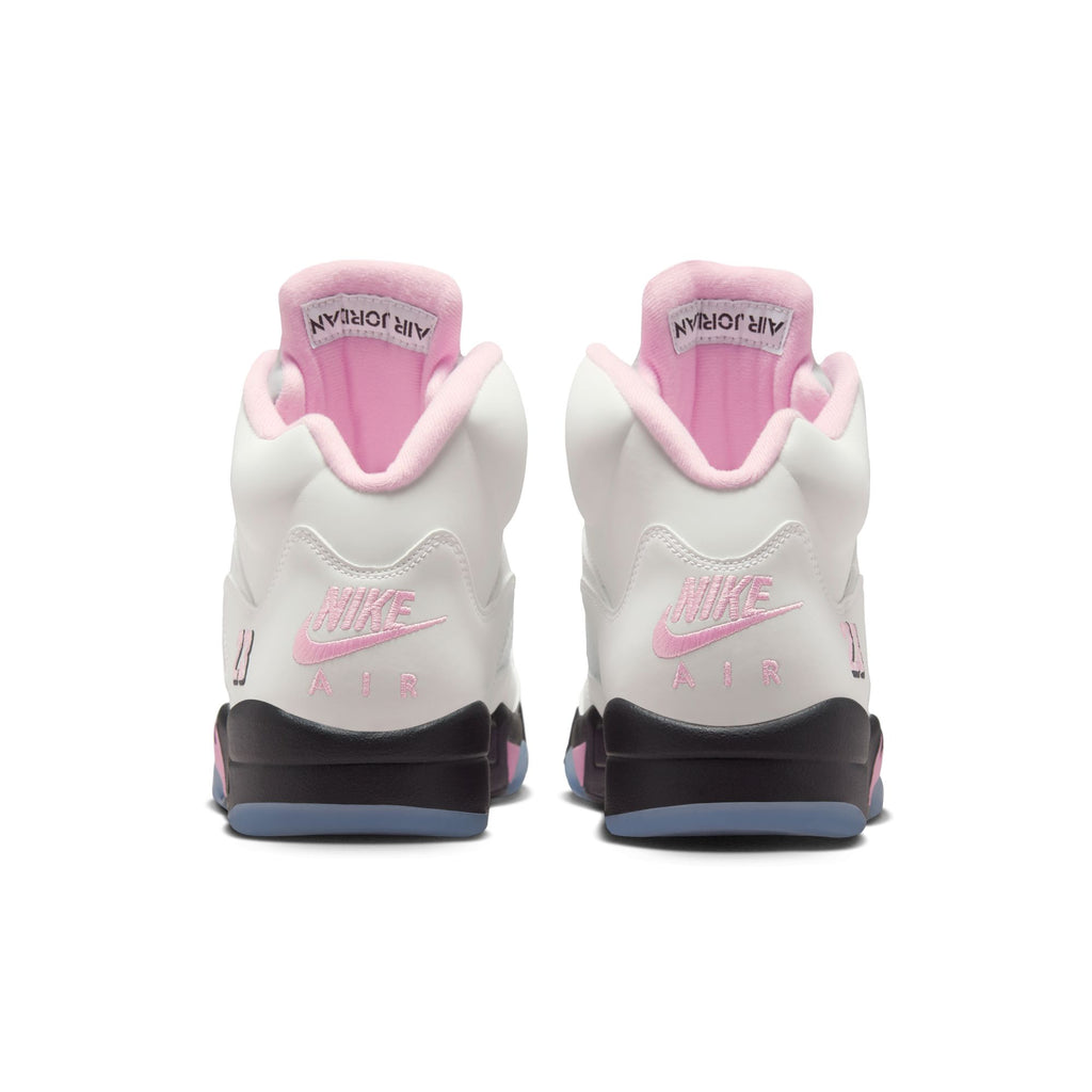 AIR JORDAN 5 RETRO - WHITE/MED SOFT PINK-BLACK