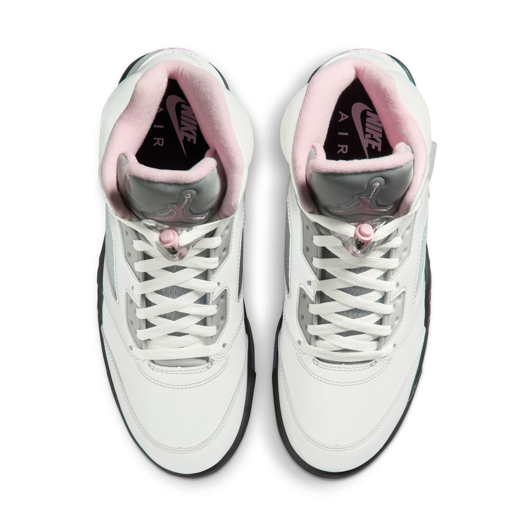 AIR JORDAN 5 RETRO - WHITE/MED SOFT PINK-BLACK