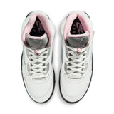 AIR JORDAN 5 RETRO - WHITE/MED SOFT PINK-BLACK