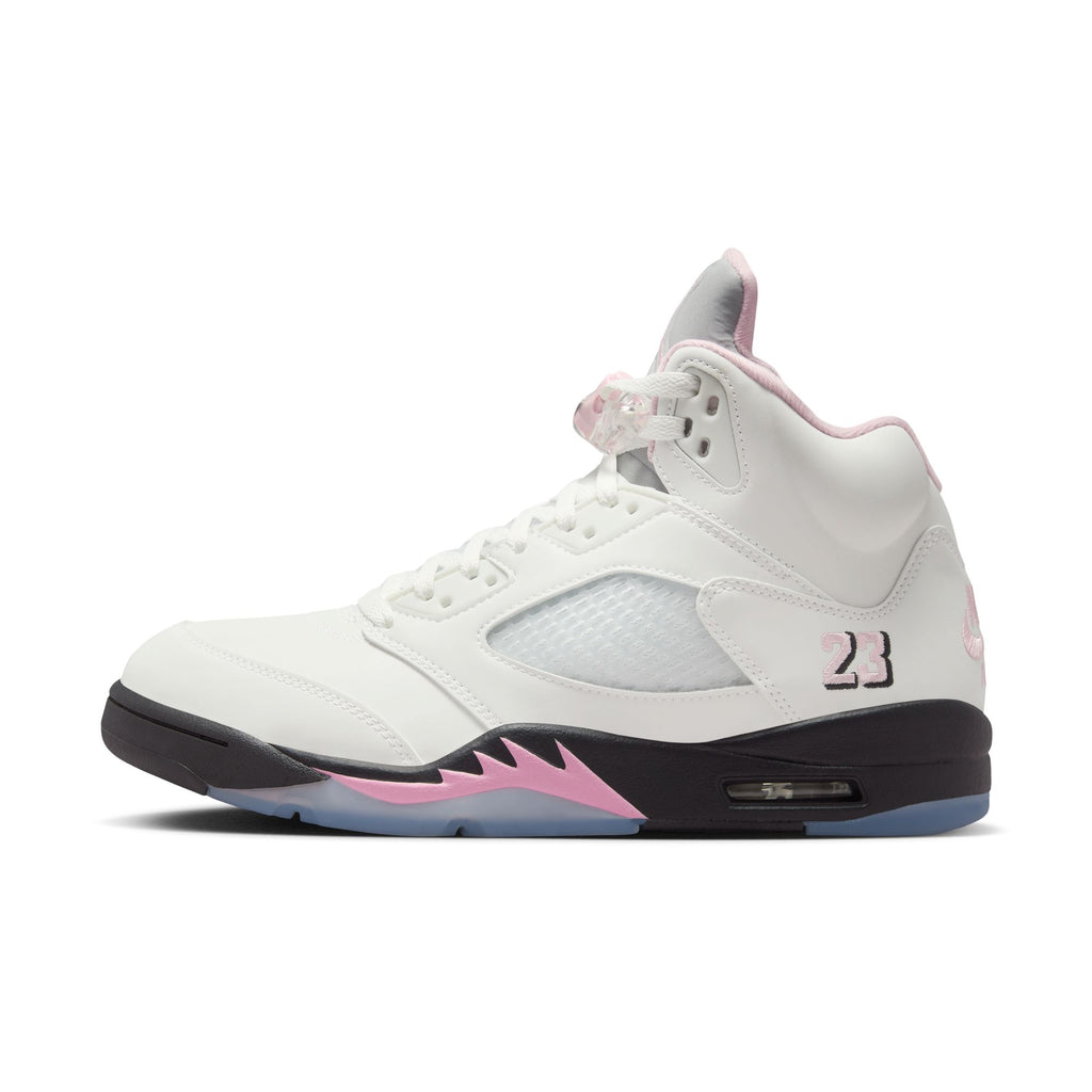 AIR JORDAN 5 RETRO - WHITE/MED SOFT PINK-BLACK