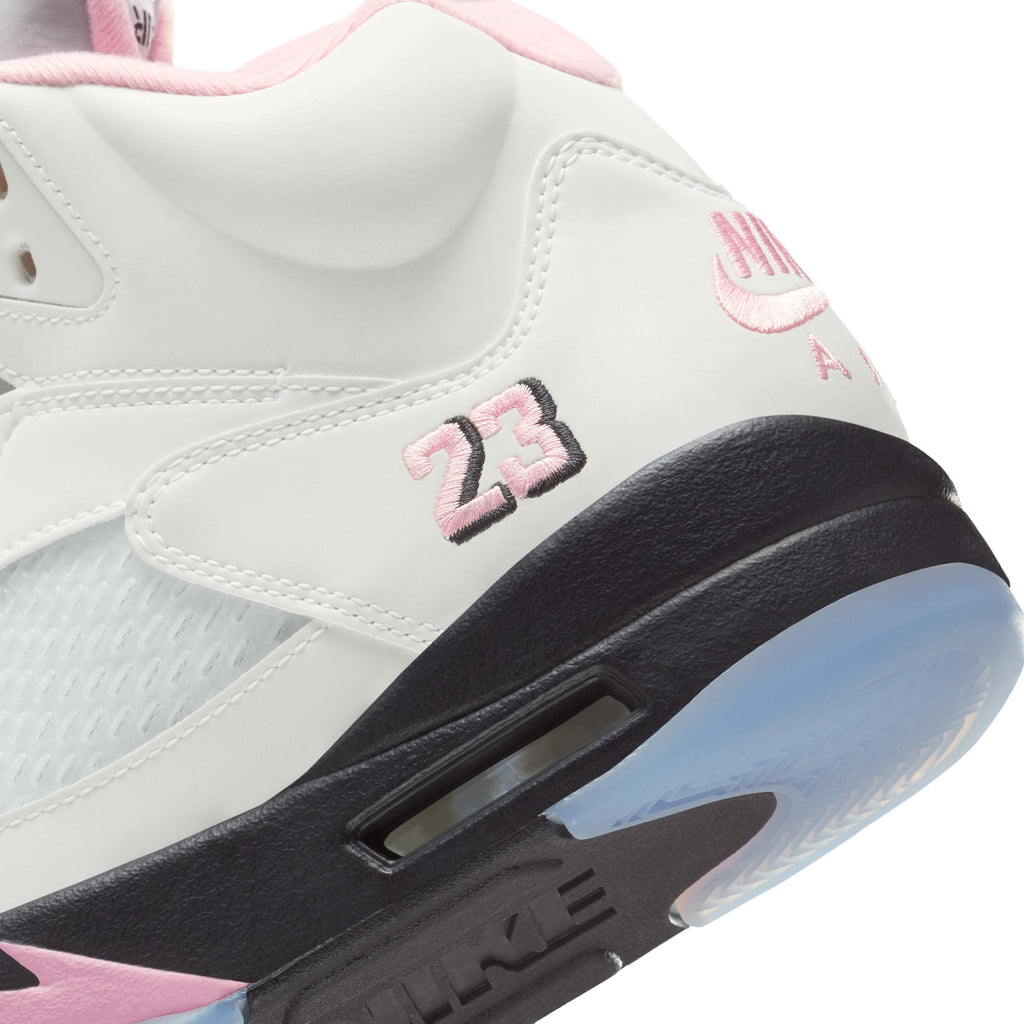 AIR JORDAN 5 RETRO - WHITE/MED SOFT PINK-BLACK