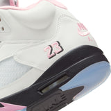 AIR JORDAN 5 RETRO - WHITE/MED SOFT PINK-BLACK