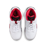 AIR JORDAN 5 RETRO GS - WHITE/FIRE RED-BLACK