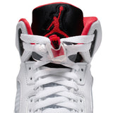AIR JORDAN 5 RETRO GS - WHITE/FIRE RED-BLACK