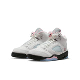 AIR JORDAN 5 RETRO GS - WHITE/MED SOFT PINK-BLACK