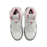 AIR JORDAN 5 RETRO GS - WHITE/MED SOFT PINK-BLACK