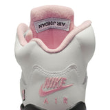 AIR JORDAN 5 RETRO GS - WHITE/MED SOFT PINK-BLACK