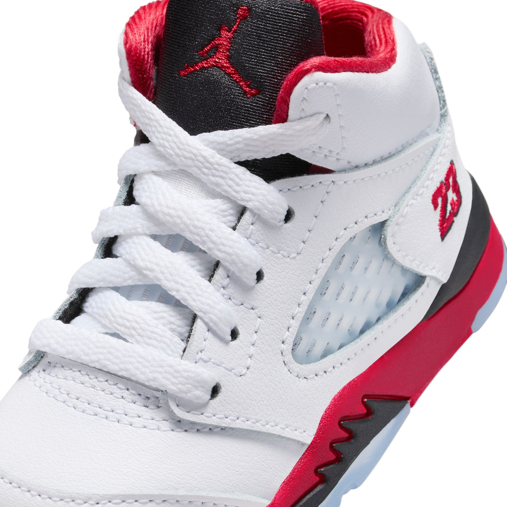 AIR JORDAN 5 RETRO TD - WHITE/FIRE RED-BLACK