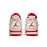 WOMENS AIR JORDAN 4 RETRO - PALE IVORY/SIERRA RED-TOUGH RED