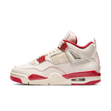 WOMENS AIR JORDAN 4 RETRO - PALE IVORY/SIERRA RED-TOUGH RED