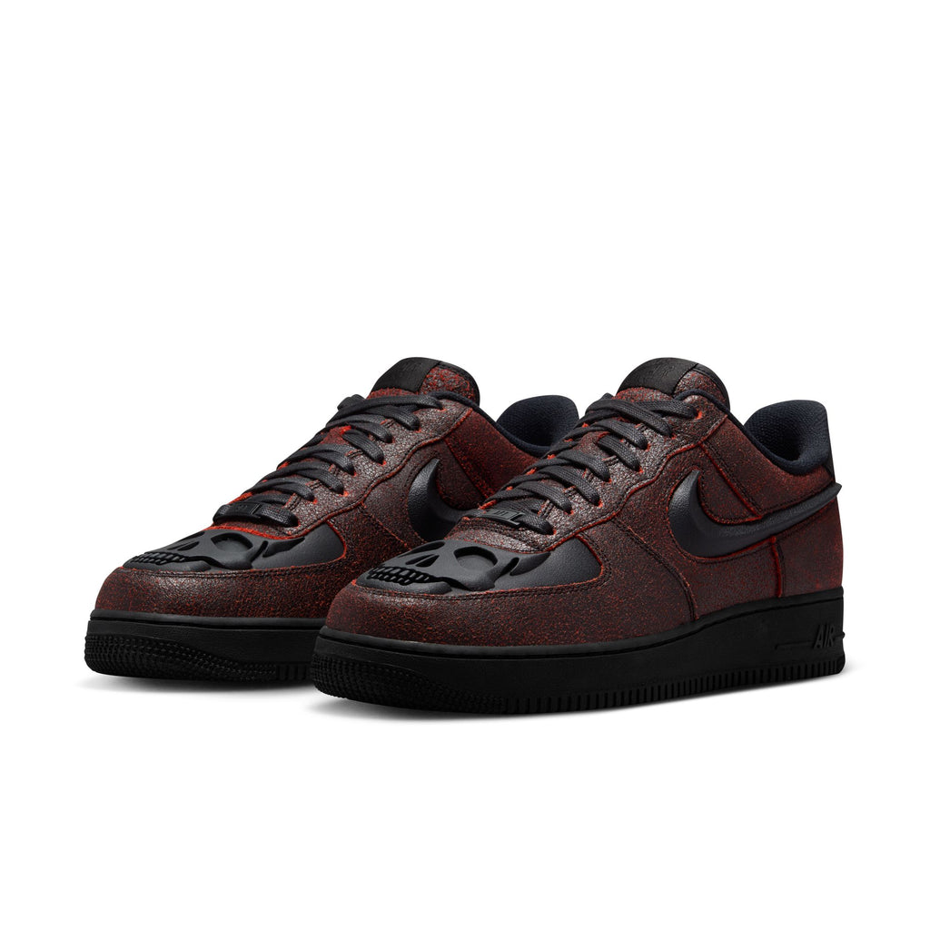 NIKE AIR FORCE 1 RETRO "HALLOWEEN" - BLACK/BLACK-CRIMSON