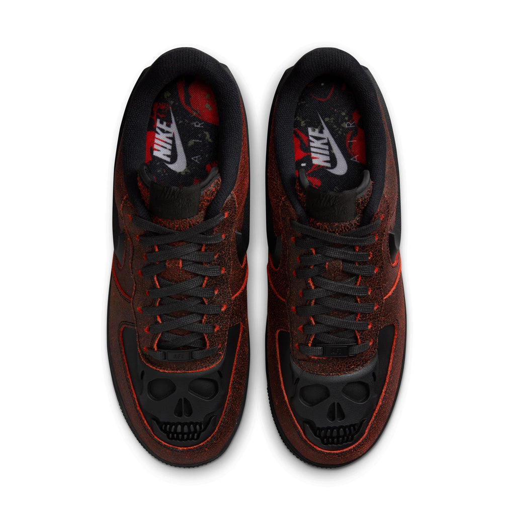 NIKE AIR FORCE 1 RETRO "HALLOWEEN" - BLACK/BLACK-CRIMSON