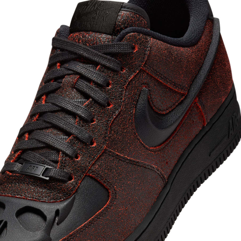 NIKE AIR FORCE 1 RETRO "HALLOWEEN" - BLACK/BLACK-CRIMSON