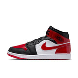 AIR JORDAN 1 MID SE - BLACK/VARSITY RED-WHITE