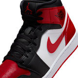 AIR JORDAN 1 MID SE - BLACK/VARSITY RED-WHITE