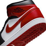 AIR JORDAN 1 MID SE - BLACK/VARSITY RED-WHITE
