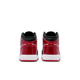 AIR JORDAN 1 MID GS - BLACK/VARSITY RED-WHITE