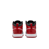 AIR JORDAN 1 MID SE PS - BLACK/VARSITY RED-WHITE