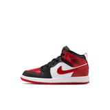 AIR JORDAN 1 MID SE PS - BLACK/VARSITY RED-WHITE