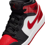 AIR JORDAN 1 MID SE PS - BLACK/VARSITY RED-WHITE