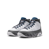 AIR JORDAN 9 RETRO GS - WHITE/FRENCH BLUE-FLINT GREY
