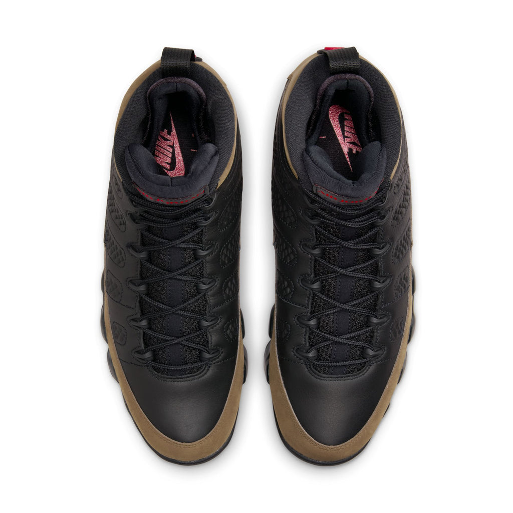 AIR JORDAN 9 RETRO "OLIVE" - BLACK/TRUE RED-LIGHT OLIVE