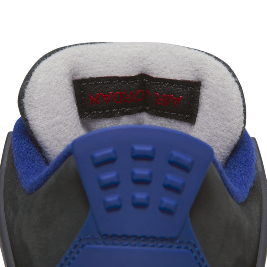 AIR JORDAN 4 RETRO 'RARE AIR' GS - BLACK/FIRE RED-DEEP ROYAL BLUE