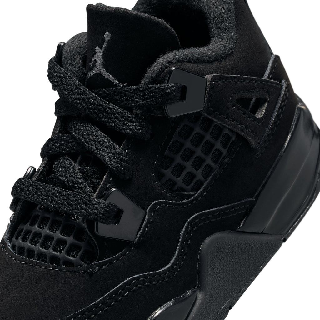 AIR JORDAN 4 RETRO 'BLACK CAT' TD - BLACK/BLACK-LT GRAPHITE