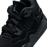AIR JORDAN 4 RETRO 'BLACK CAT' TD - BLACK/BLACK-LT GRAPHITE