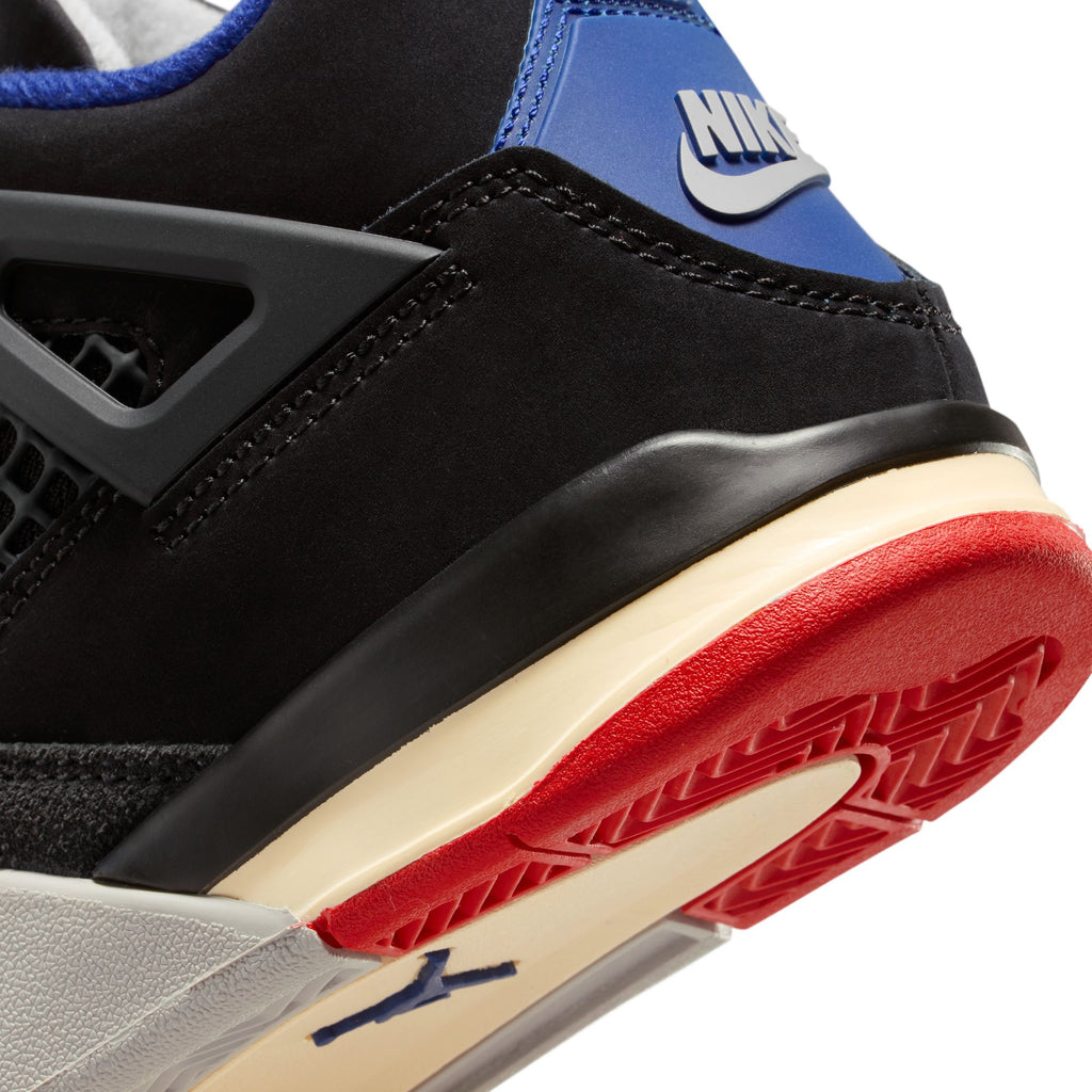 AIR JORDAN 4 RETRO 'RARE AIR' PS - BLACK/FIRE RED-DEEP ROYAL BLUE