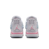 AIR JORDAN 4 RETRO GS - WHITE/MED SOFT PINK-HALF BLUE