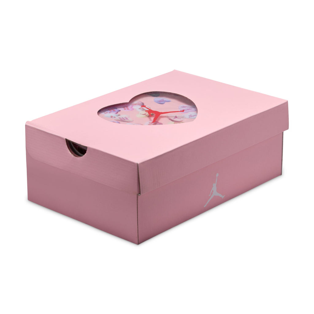 AIR JORDAN 4 RETRO GS - WHITE/MED SOFT PINK-HALF BLUE