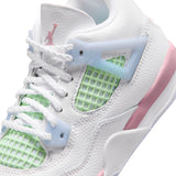 AIR JORDAN 4 RETRO PS - WHITE/MED SOFT PINK-HALF BLUE