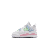 AIR JORDAN 4 RETRO TD - WHITE/MED SOFT PINK-HALF BLUE