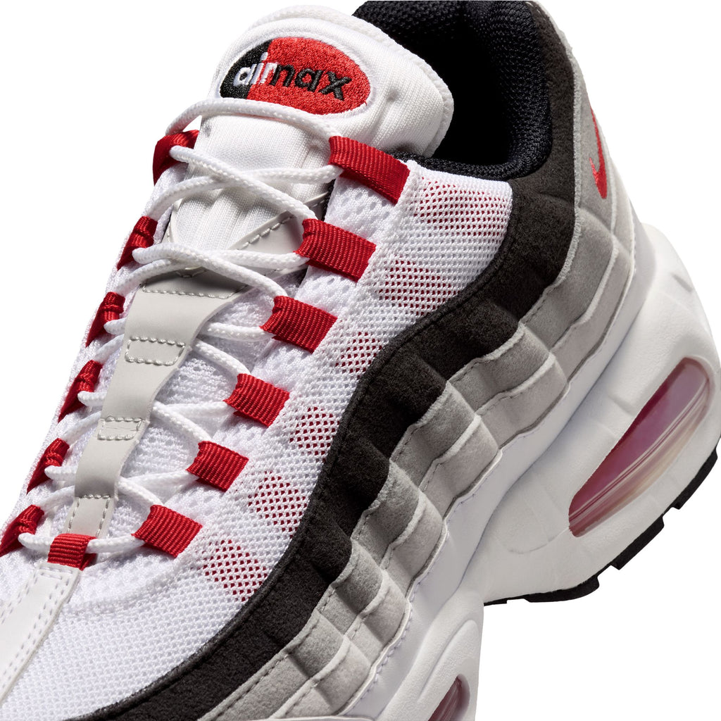 NIKE AIR MAX 95 BIG BUBBLE PRM - WHITE/COMET RED-NEUTRAL GREY-MEDIUM GREY