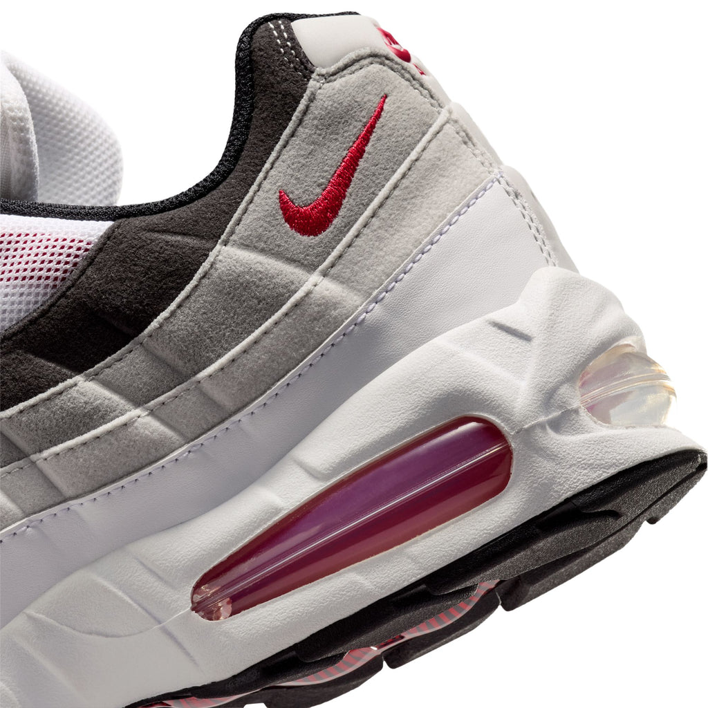 NIKE AIR MAX 95 BIG BUBBLE PRM - WHITE/COMET RED-NEUTRAL GREY-MEDIUM GREY