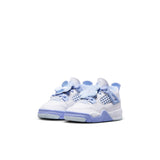 AIR JORDAN 4 RETRO 'ALUMINUM' TD - WHITE/ALUMINUM-BLUE TINT-OIL GREEN