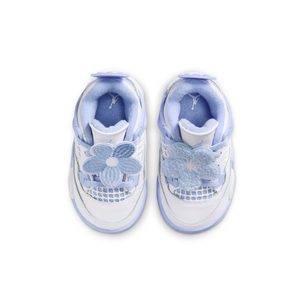 AIR JORDAN 4 RETRO 'ALUMINUM' TD - WHITE/ALUMINUM-BLUE TINT-OIL GREEN