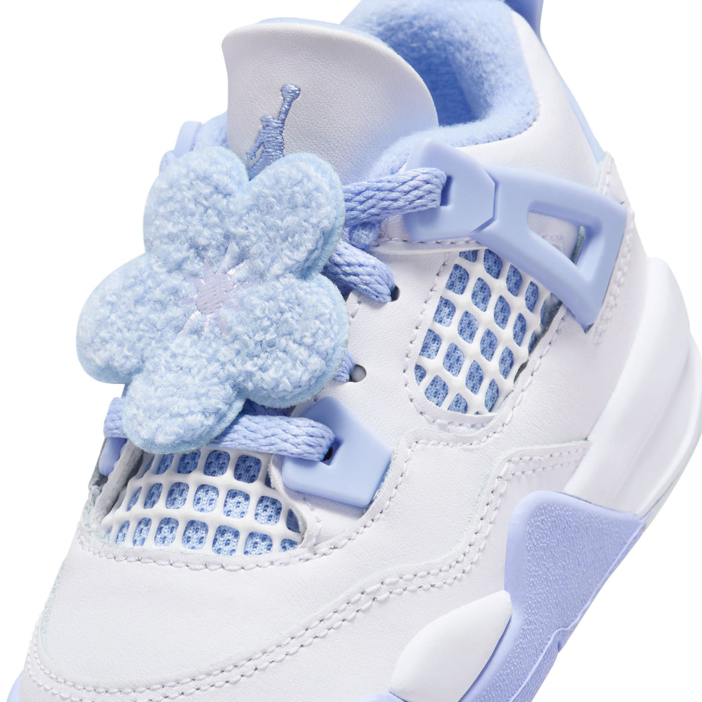 AIR JORDAN 4 RETRO 'ALUMINUM' TD - WHITE/ALUMINUM-BLUE TINT-OIL GREEN