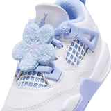 AIR JORDAN 4 RETRO 'ALUMINUM' TD - WHITE/ALUMINUM-BLUE TINT-OIL GREEN