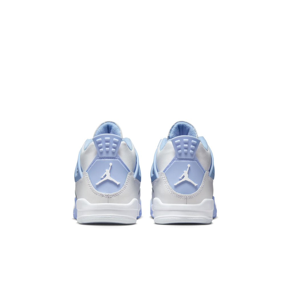 AIR JORDAN 4 RETRO 'ALUMINUM' PS - WHITE/ALUMINUM-BLUE TINT-OIL GREEN
