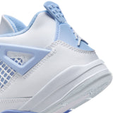 AIR JORDAN 4 RETRO 'ALUMINUM' PS - WHITE/ALUMINUM-BLUE TINT-OIL GREEN