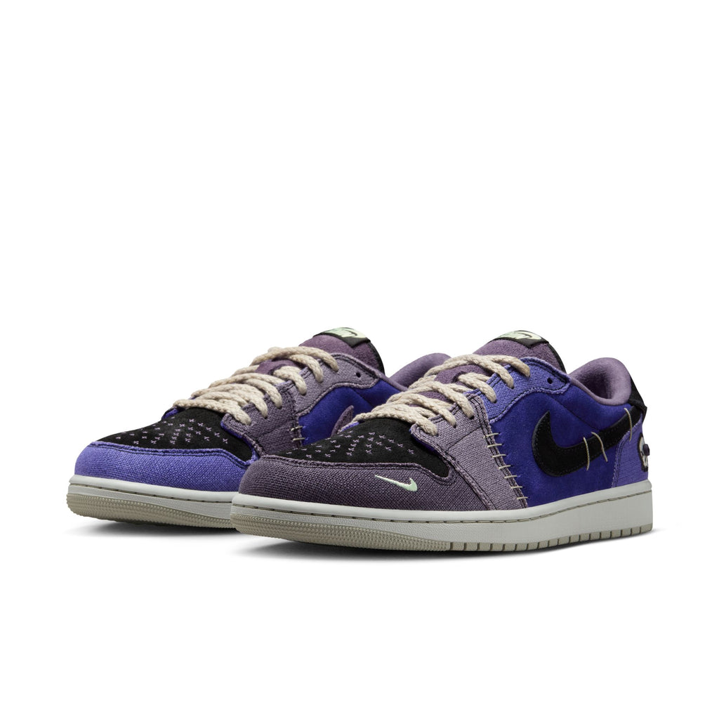 AIR JORDAN 1 RETRO LOW - REGENCY PURPLE/VAPOR GREEN-BLACK
