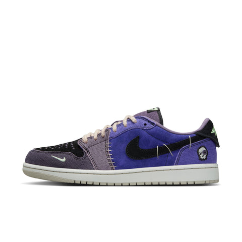 AIR JORDAN 1 RETRO LOW - REGENCY PURPLE/VAPOR GREEN-BLACK