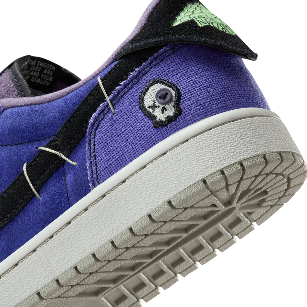 AIR JORDAN 1 RETRO LOW - REGENCY PURPLE/VAPOR GREEN-BLACK