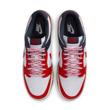 NIKE DUNK LOW RETRO -  WHITE/UNIVERSITY RED-THUNDER BLUE