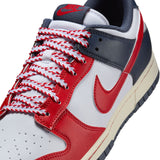 NIKE DUNK LOW RETRO -  WHITE/UNIVERSITY RED-THUNDER BLUE
