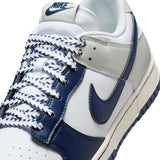NIKE DUNK LOW RETRO -  WHITE/MIDNIGHT NAVY-PHOTON DUST