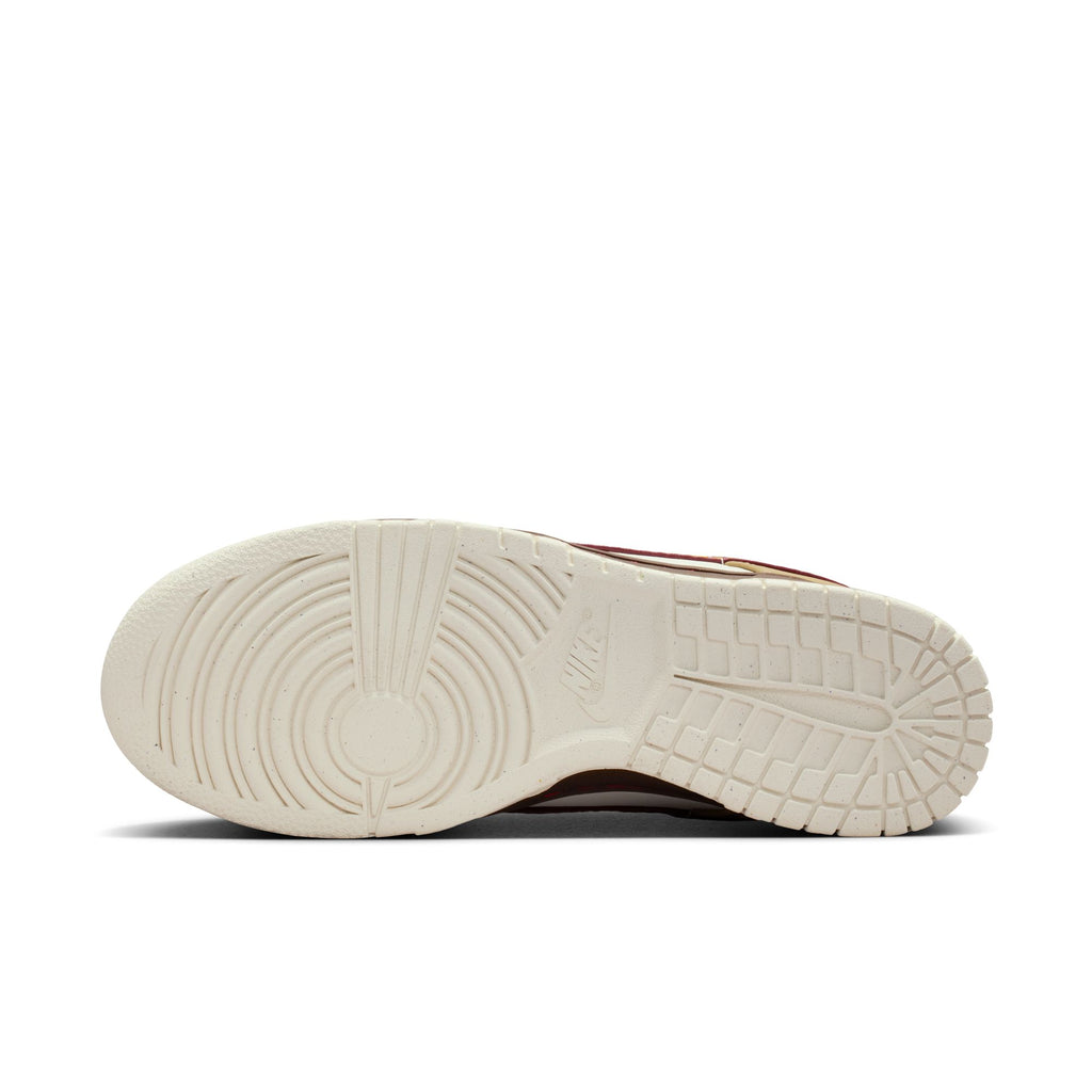 WOMENS NIKE DUNK LOW - KHAKI/TEAM RED-BAROQUE BROWN-PEARL WHITE