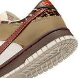 WOMENS NIKE DUNK LOW - KHAKI/TEAM RED-BAROQUE BROWN-PEARL WHITE